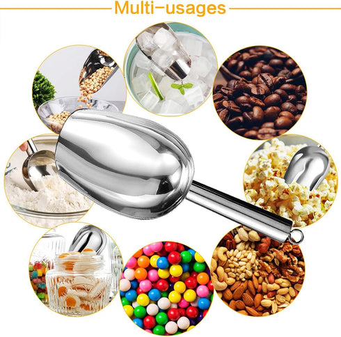 Yontlyandd 3oz) Metal Ice ScoopKitchen Ice Scooper for Ice Maker,Stainless Steel Small Ice Scooper for FreezerKitchen