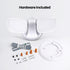 28W 2 2000 50,000 S9DFL/850/DD/WH Feit Electric LED Security Light Outdoor, LED Dusk to Dawn, Waterproof Flood Light