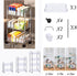 Dalekana 3-Tier 8.2W 13L 25.8" Plastic Rolling Utility Clear Cart with Wheels, Multifunctional Storage Organizer Cart
