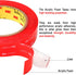 CANOPUS Double Sided Mounting Tape, Strong & Heavy Duty, Permanent Clear 4910 for Indoor Outdoor Fixing, 0.5in x 15ft