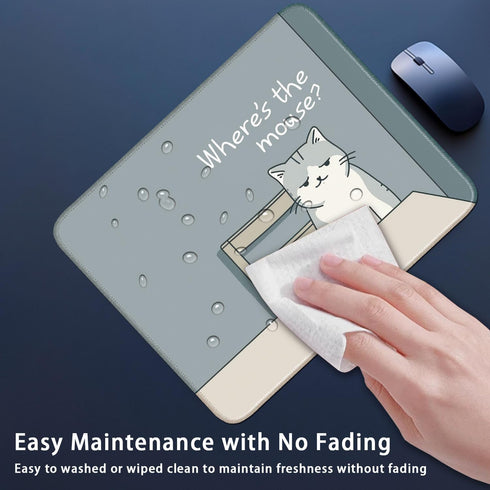 Flodirise 8x10 inch Non-Slip Mouse Pad Gaming Mouse Pad Small Mousepad for Computer, Laptop, Gamer, Cat Pattern