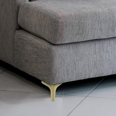 4pcs 13cm INOOMP Metal Furniture Legs Triangle Sofa Support Feet Heavy Duty Cabinet Table Replacement for Vanity Desk