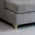 4pcs 13cm Garneck Metal Triangle Furniture Legs Sofa Support for Cabinet Dresser Coffee Table, Gold Replacement Feet