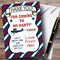 The Card Zoo Blue & Red Vintage Plane Party Thank You Cards