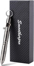 SMOOTHERPRO Titanium Bolt Action Pen, Compatible with Parker Refill, Retractable Hollow Design, Heavy Duty for Tremor,