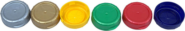 The Dairy Shoppe Multi Color Easy ID Caps for Glass Milk Bottles 48 MM (12,