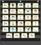 Eamay Standard Pocket Charts, Black Classroom Pocket Chart for Teacher Supplies (28W*28L)