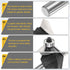 4pcs 45 Set 1/4 Inch 5/8" 3/4" 7/8" 1" HARFINGTON Degree Chamfer Router Bit Shank Cutting Edge Carbide Tip with Bearing