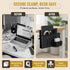 Desk Side Storage, Steel Side Desk Organizer, Clamp on Laptop Mount with Magnetic Pen Holder, No Drill Under Desk