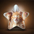 Burbuja 0.2W Cute Cat LED Night Light Plug into Wall Star-Shaped Nightlight Dusk to Dawn Auto Sensor for Bedroom
