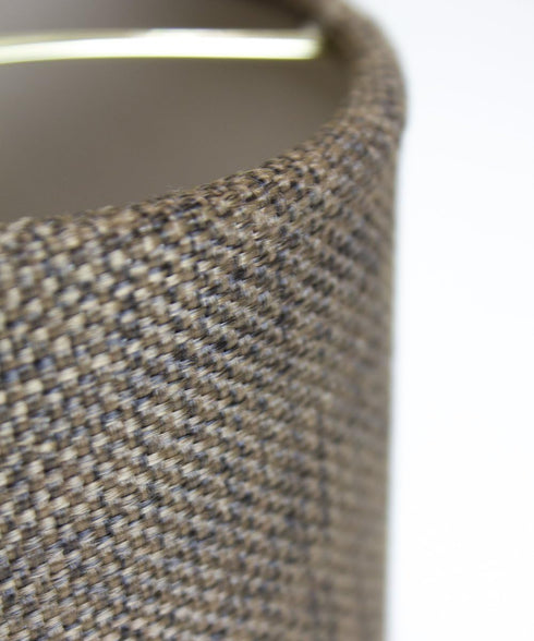 5x6x5 Chocolate Burlap Drum Chandelier Clip-On Lampshade - Perfect for chandeliers, foyer lights, and wall sconces