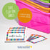 Really Good Stuff Durable Book and Binder Holder - 5 Pack, Bright Neon Colors for Classroom Organization and Storage