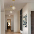 6" 1-Light Mini Glass Bubble Chandelier Light Fixture Gold, Clear Globe Glass Pendant Lighting Ball Chandeliers