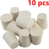 White Tapered Shaped Solid Rubber Stopper, Size 3#" 0.9x0.7x1inch / 23x17x26mm, 10 per package