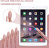 MengRan Rose Gold Pens, 12 pcs with Stylus Tip, Black Ink Medium Point Ballpoint Pens