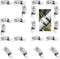 20 Pack DIY Hose Clamp Fasteners, 304 Stainless Steel Adjustable Pipe Worm Clamps for Air Duct, Exhaust Wrap