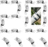 20 Pack DIY Hose Clamp Fasteners, 304 Stainless Steel Adjustable Pipe Worm Clamps for Air Duct, Exhaust Wrap