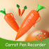 Generic 2026 20s (1pack) Carrot Pen Recorder, Role-Playing Props, New Ballpoint Pen Writing Tool with Playback Feature
