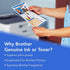 Brother Printer LC3013C Single Pack High Yield Cyan Cartridge, Up to 400 Pages