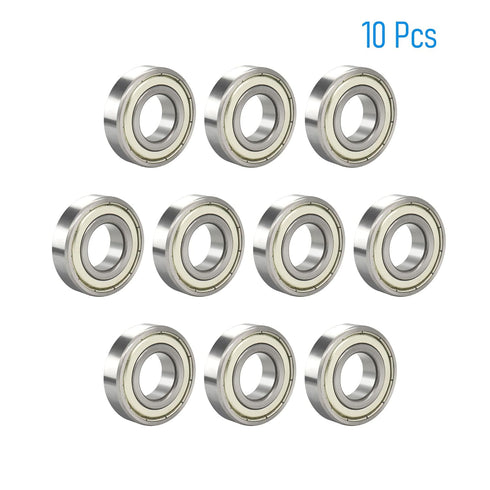 R1660ZZ 10 PCS Deep Groove Ball Bearing 6×16×5mm Double Metal Shielded Chrome Steel for Industrial Machine Use