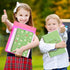 L1rabe 2 A5 Frog Spiral Notebooks, Cute Frog Playing Banjo, College Ruled Hardbound Notebooks for Kids Teens Christmas