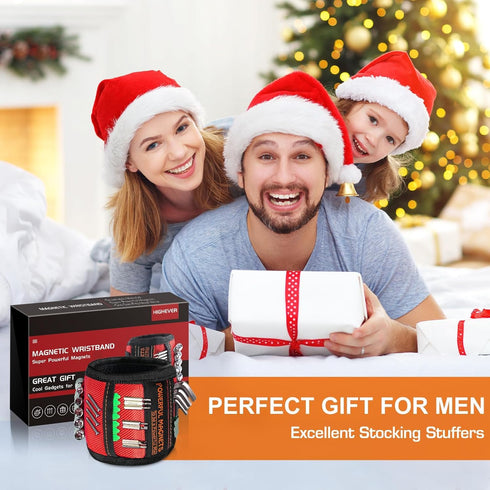 Father Day Gifts from Daughter Wife Son Magnetic Wristband: Men Tool Gifts for Men Him Belt Magnet Wrist for Holding