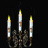Primitive Battery Tapered Candles, Decorative Flameless Flickering Taper Candles with Timer, 6.75 Inch