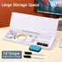 Desk Whiteboard with Storage, Glass Dry Erase Whiteboard, Desktop Office Supplies, Desk Organizers with Accessories