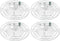 PATIKIL 4" Light Fixture Mounting Bracket, 4 Pack Light Crossbar Circle Mounting