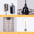 56 4 (2) Battery Operated Hanging Outdoor Chandelier, Battery Power Pendant Light, Gazebo Lights Outdoor, AA Batteries