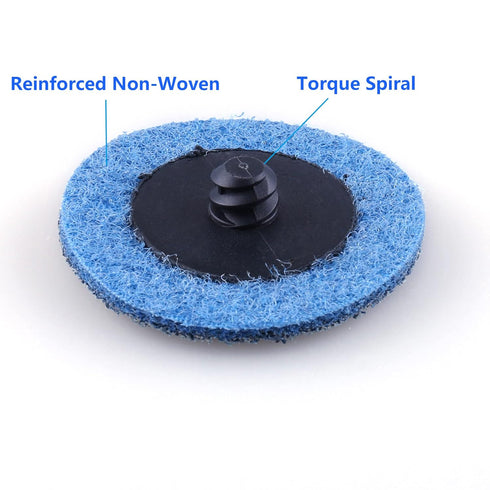 2 Inch, 46PCS, 1/4" LotFancy Sanding Disc for Die Grinder, Fine Grit Roll Lock Grinding Stripping Discs and Pad Holder