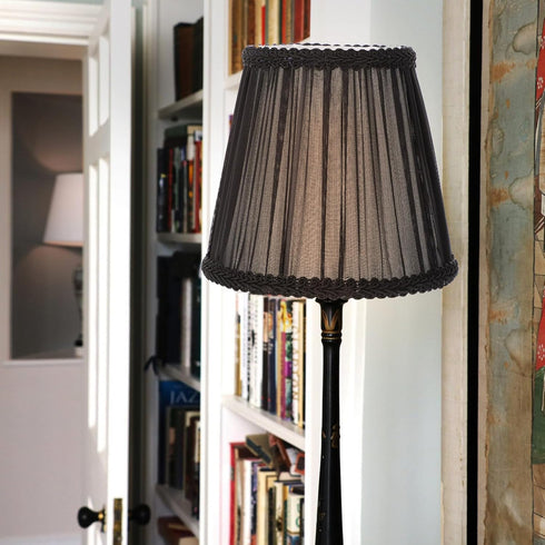5.70X5.70X5.11 Inch Holibanna Clip-on Cloth Lampshade Cover for Chandelier Table and Floor Lamps Soft Diffuse Lighting
