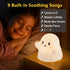 nextanG Dimmable RGB Ghost Night Light Color-Changing Tap Control Fun Toy for Kids, Soft Squishy Silicone Lamp