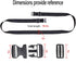Premium Utility Straps with Quick Release Buckle, Adjustable Nylon Lashing Straps for Camping Gear, Black 4Pcs