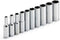 Powerbuilt 1/4-Inch Drive Metric Deep Socket Set, 10 Piece with High Visibility Markings - 640538