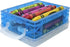 Super Stacker Plastic Crayon Box - Stackable Crayon Organizer, Small Storage Containers with Lids, Color May Vary