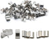 Qjaiune 100Pcs 23mm 304 Trailer Frame Wire Clips, Length Solar Panel Wire Clips, Stainless Steel Cable Clamps