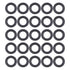 MECCANIXITY FKM O-Ring 0.39" OD, 0.24" ID, Pack of 25 Fluorine Rubber Sealing Gasket Washer for Plumbing