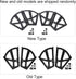 4Pcs Hinge for Shoe Rack, Shoes Drawer Cabinet Hinge Plate Frame Turning Rack Replacement Fittings Home Furniture