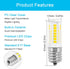 E17 Intermediate LED 3.5W Fridge Light Bulb Replacement, 480LM Daylight White 5000K, Compatible with Kenmore, Pack of 2