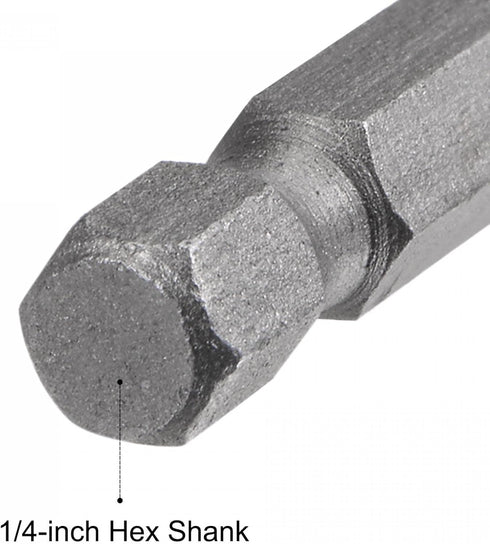 uxcell Quick-Change Nut Driver Bit, 1/4" Hex Shank 8mm Magnetic Nut Setter Drill Bits, 1.89" Length, 2 Pcs