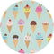 JaoXer Ice Cream Cones 8-Inch Round Mouse Pad - Your Desk Companion for