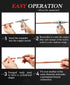 Swaging Tool Pipe Tube Expander, Hand Expanding Tool for Refrigeration Tube Expander for Copper Sizes 1/4" to 7/8"