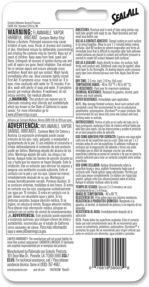 Seal-All 380011 Adhesive - 1 fl oz by E6000