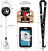 Piefly Lanyards for Id Badges, Funny Badge Holder with Retractable Badge Reel Clip, Chicken Work Card Name Tag Keychain