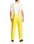 78050 DUNLOP ONGUARD PVC/Nylon/PVC Scrim Tuftex Bib Overall with Plain Front, Yellow, Size Medium
