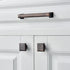Square Knobs - 10 Pack, 1.3 Inch Oil Rubbed Bronze Vintage Cabinet Pulls for Furniture and Kitchen
