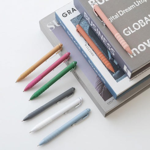 Ballpoint Pens Black Ink, Ball Point Pen with Super Soft Grip, Medium Point 1.0mm Office Pens (Silver 12-count)