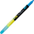 Pentel Twin Checker Dual-tip Highlighter, Chisel Tip, Yellow/Blue Ink, Pack of 12 (SLW8-GS)