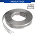 Stainless Steel Hose Clamp Assortment Kit, 13FT Metal Strap + 8 Stronger Fasteners for Duct Pipe Clamping